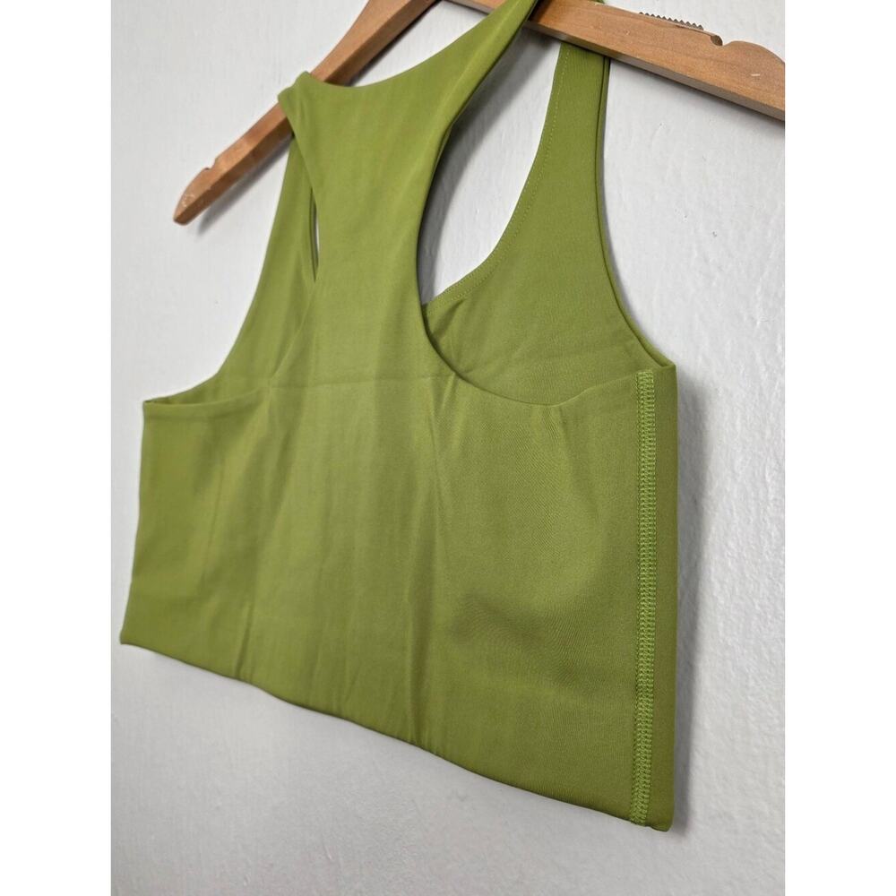 NEW Girlfriend Collective Paloma Olive Green Racerback Tank Top XL - Picture 6 of 8